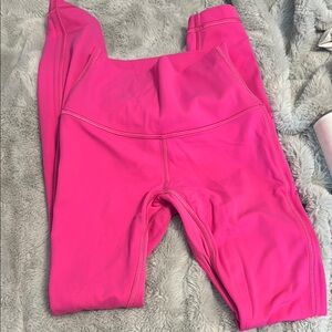 lululemon double align sonic pink leggings